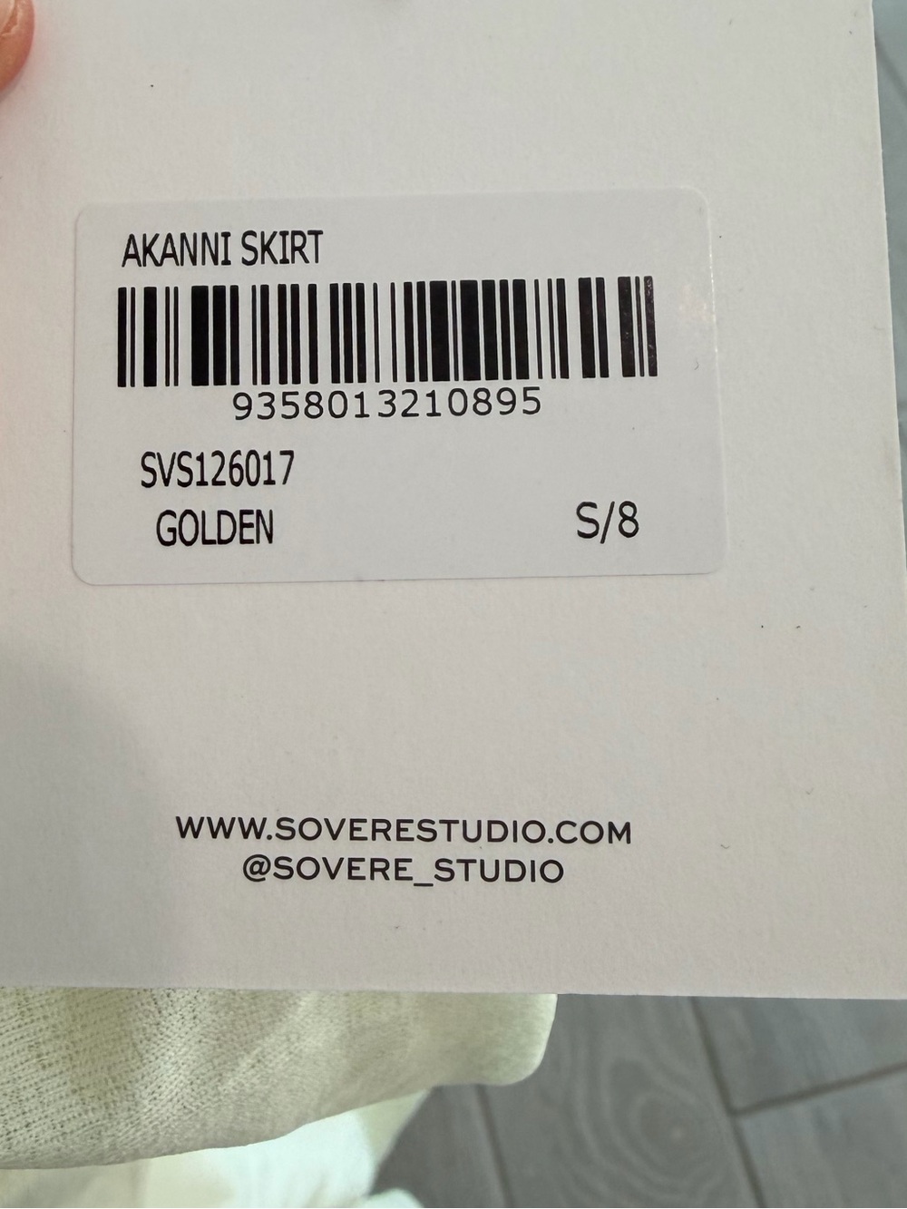SOVERE STUDIOS Akanni Skirt Lightweight Jersey Floral Size Small NWT - Picture 7 of 8